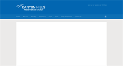 Desktop Screenshot of canyonhillspc.org