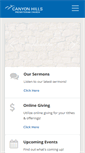 Mobile Screenshot of canyonhillspc.org