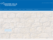 Tablet Screenshot of canyonhillspc.org